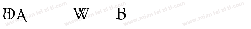 Darwin W00 Bold字体转换